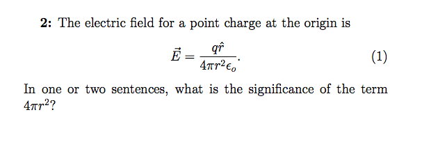 Solved What Is The Significance Of 4 pi r 2 In The E Field Chegg
