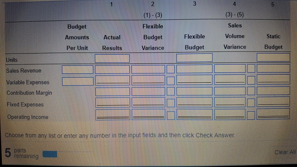 Flexible budget calculator picture