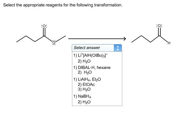 Select The Appropriate Reagents For The Following Chegg Select The Appropriate Reagents For The Following Chegg