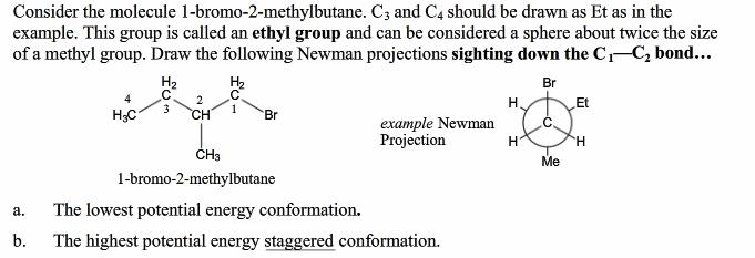 Consider The Molecule 1 Bromo 2 Methylbutane C3 And Chegg 