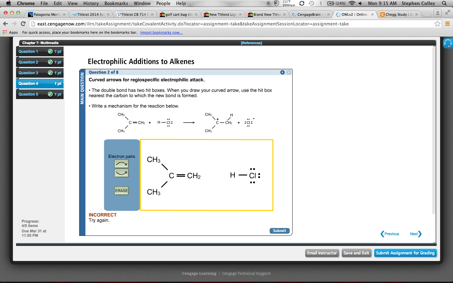 Chrome File Edit View History Bookmarks Window Peo... | Chegg.com