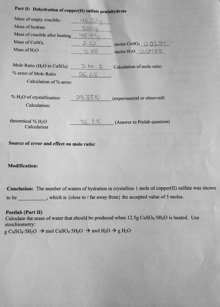 Chemistry stoichiometry lab image