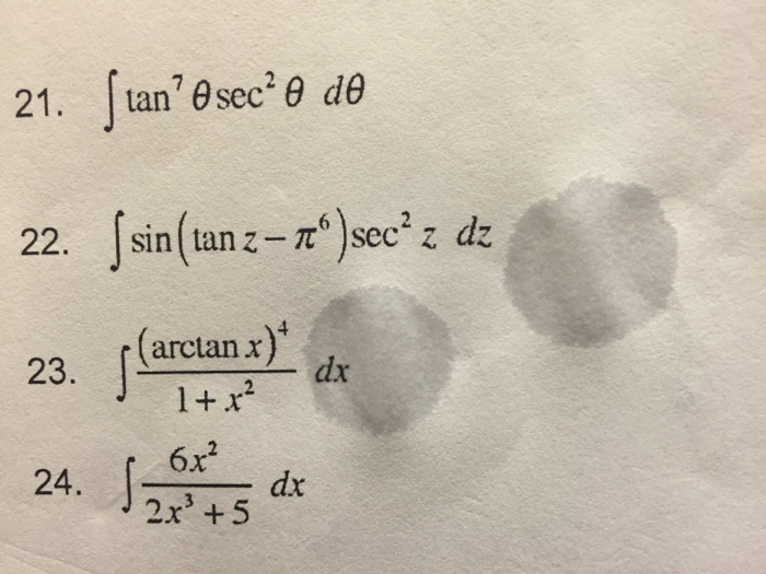 Solved Integral Tan 7 Theta Sec 2 Theta D Theta Integral Chegg Com