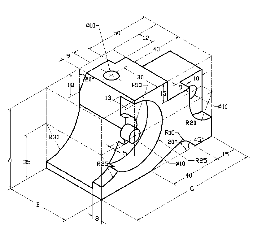 Чертежи для тренировки в solidworks