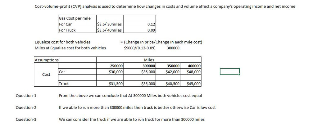 Question & Answer: You are thinking of buying a new vehicle. One of the choices you are considering is truck. truck is $9,000 more expe..... 1