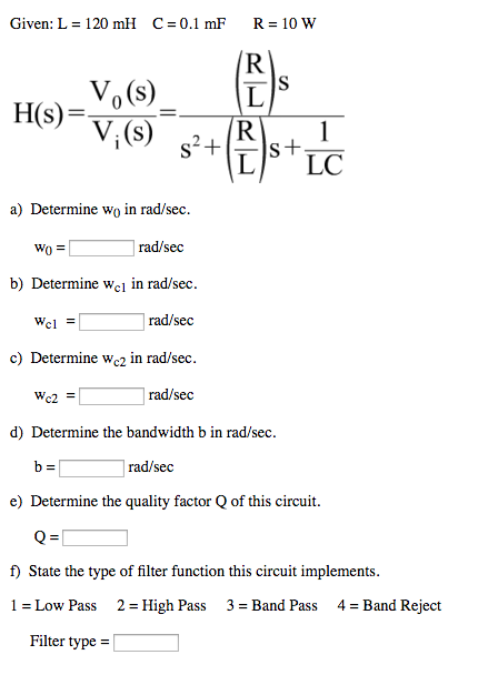 Solved Sc R L S S2 R L S 1 Lc H S Chegg Com