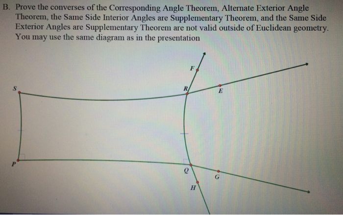 Solved B Prove The Converses Of The Corresponding Angle