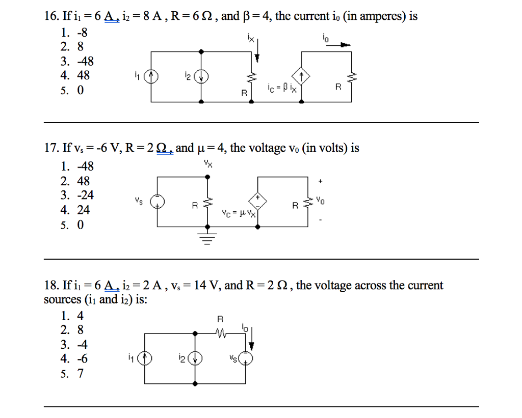 Solved 16 Ifi 6 A 12 8 A R And Ss 4 The Current 1 Chegg Com