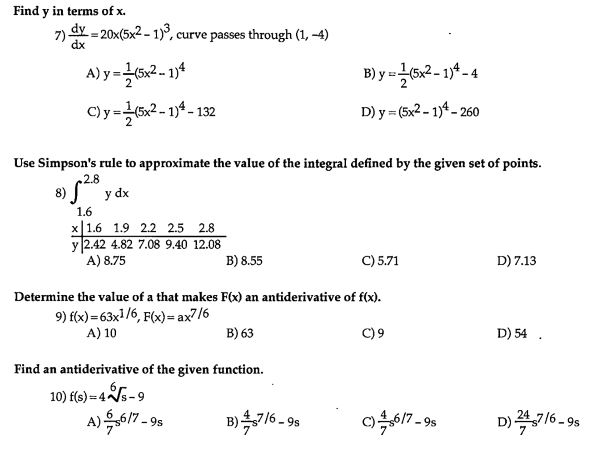 Solved Find Y In Terms Of X 7 Dy Dx x 5x 2 1 3 Chegg Com