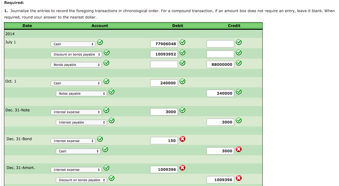 how entry income to accrued Bonds Installment Payable And Entries Solved: For Tra Note