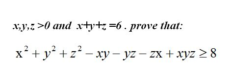 Solved X Y Z 0 And X Y Z 6 Prove That X2 Y2 Chegg Com