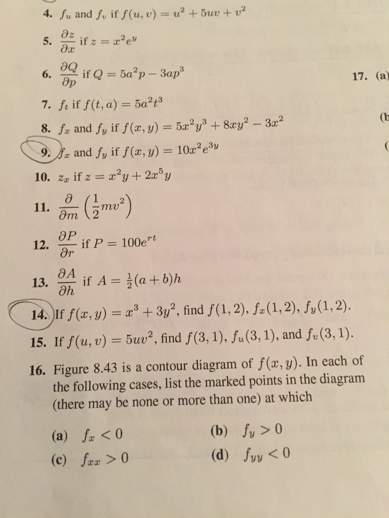 Solved F U And F V If F U V U 2 5uv V 2 Partial D Chegg Com