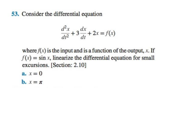Solved Consider The Differential Equation D 2x Dt 2 3 D Chegg Com