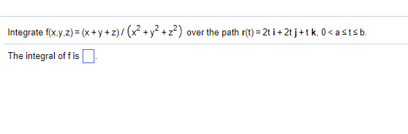 Solved Integrate F X Yz X Y Z X2 Y2 Z2 Over Chegg Com