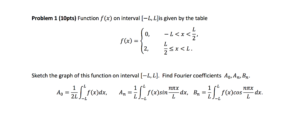 Solved Problem 2 What Is The Value Of The Fourier Series Chegg Com