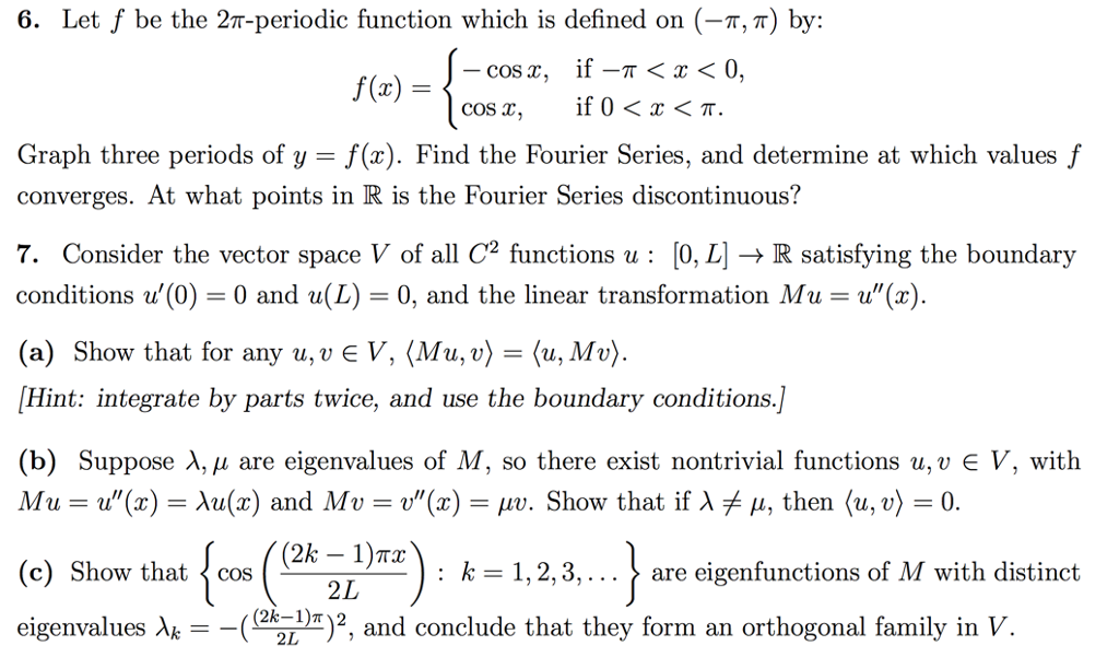 6 Let F Be The 27 Periodic Function Which Is Defi Chegg Com