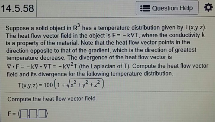 Solved Suppose a solid object in R^3 has a temperature | Chegg.com