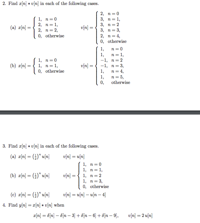 Solved Find X N Y N In Each Of The Following Cases X Chegg Com