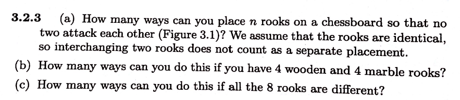 Solved Figure 3.1 Placing 8 nonattacking rooks on a