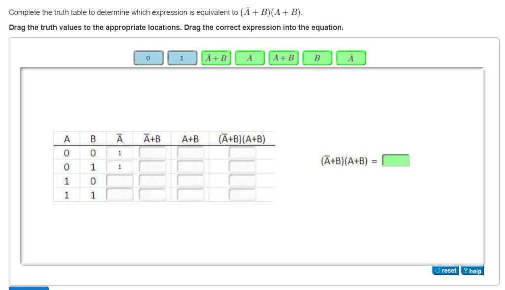 Solved: Complete The Truth Table To Determine Which Expres ...