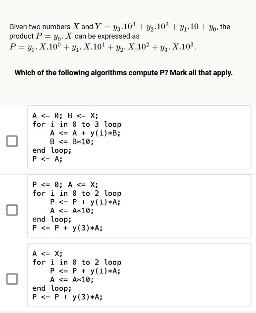 Solved Given Two Numbers X And Y 103 102 Y1 10 Chegg Com