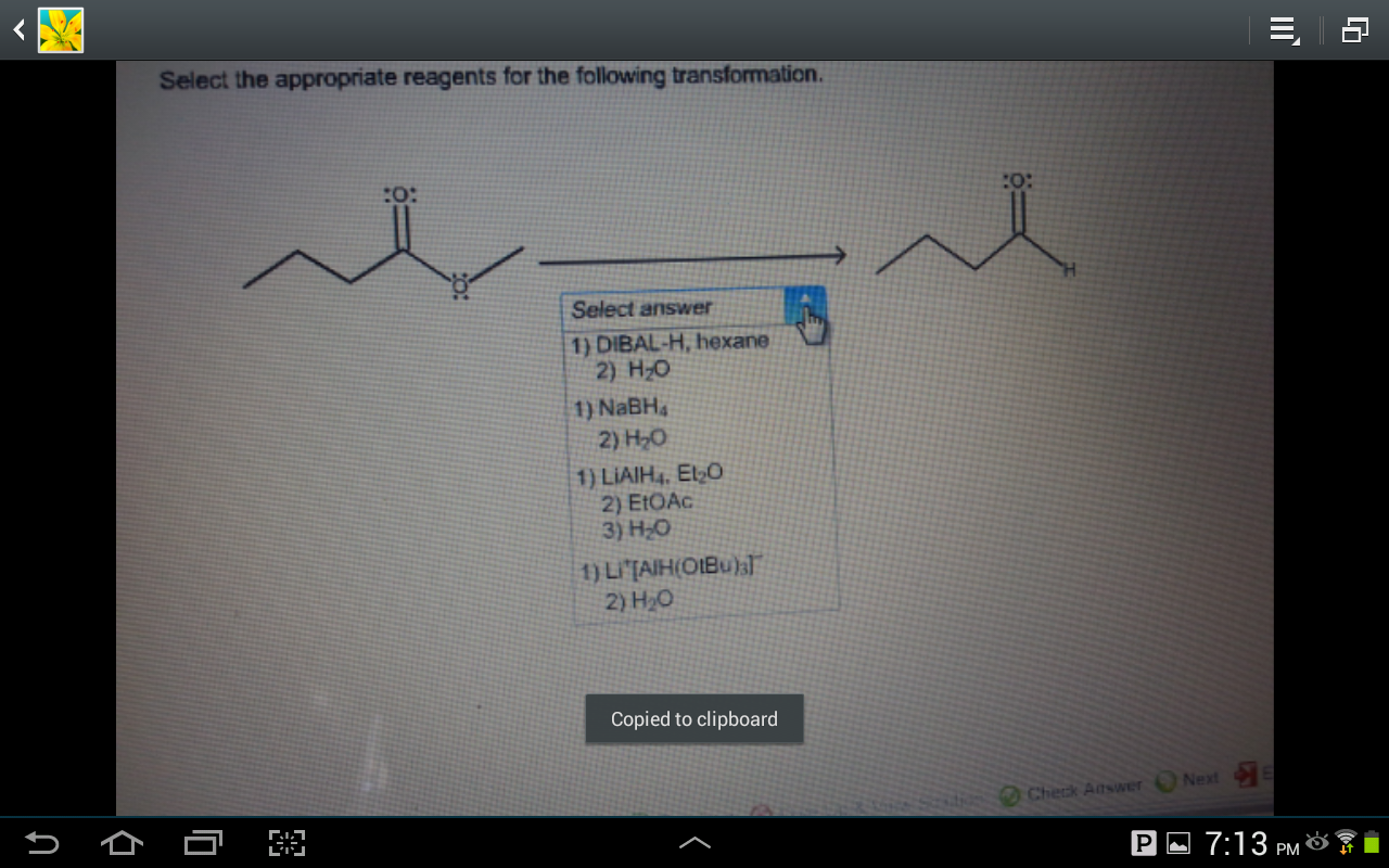 Select The Appropriate Reagents For The Following Chegg Select The Appropriate Reagents For The Following Chegg