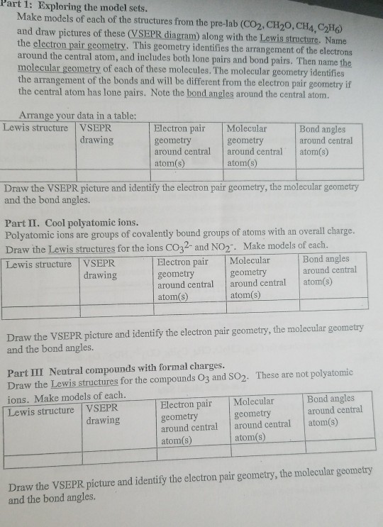 Part 1 Exploring The Model Sets Make Models Of Each Chegg Com