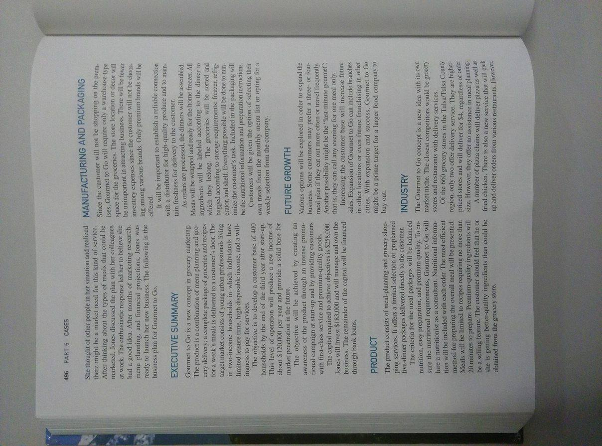 Gourmet to go case study picture