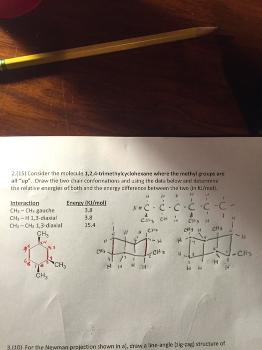 Solved Consider The Molecule 1 24 Trimethylcyclohexane