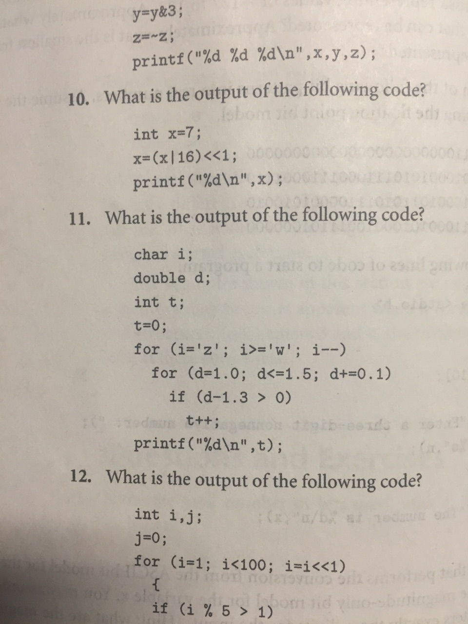 Solved What Is The Output Of The Following Code Int X Chegg Com