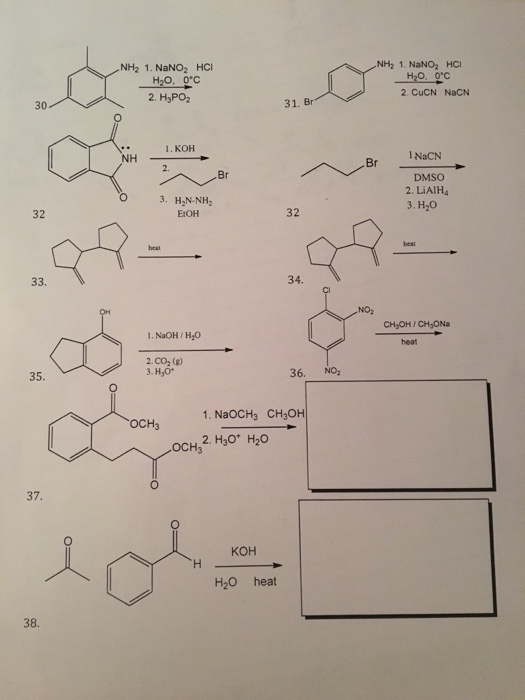 Solved Nh2 1 Nano2 Hci Nh2 1 Nano2 Hci O C 2 Cucn Nacn Chegg Com