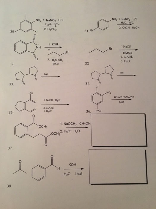 Solved Nh2 1 Nano2 Hci Nh2 1 Nano2 Hci O C 2 Cucn Nacn Chegg Com