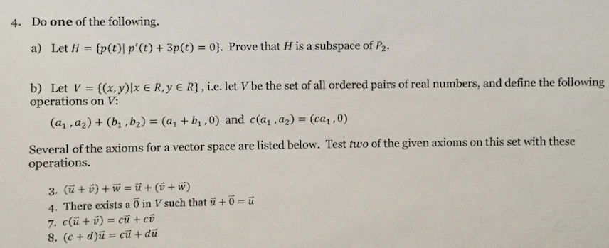 Solved Do One Of The Following Let H P T P T 3p Chegg Com