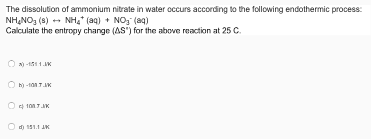 Ammonium nitrate and water