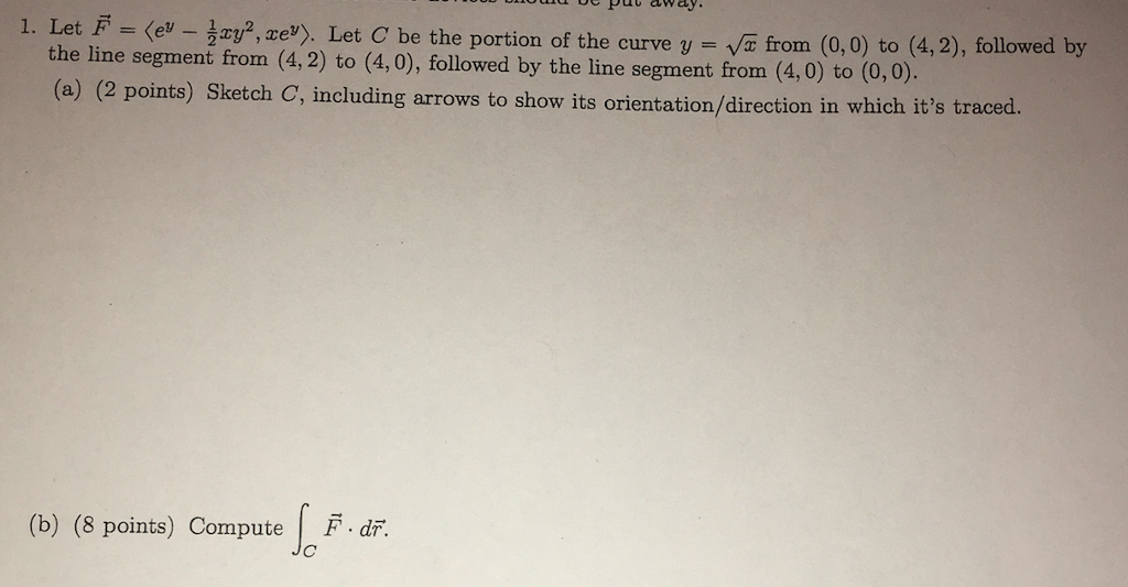 Solved Ved U Puu Uwu J 1 Let F Key Xy Zev Let C Be Chegg Com