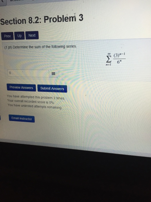 Determine The Sum Of The Following Series Sigma Chegg Com