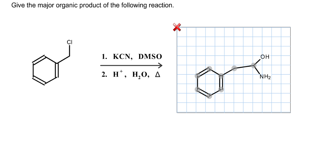 Solved Give The Major Organic Product Of The Following Re Chegg Com