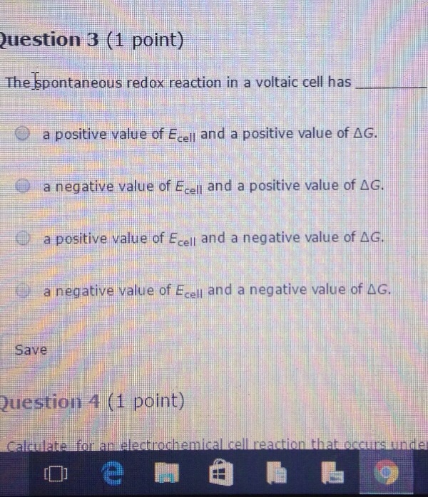 Redox homework problem image