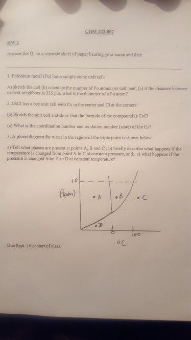 Solved Chm 202 002 Hw 1 1 Methane Ch Is A Gas At Room