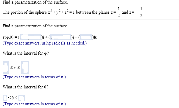 Solved Find A Parametrization Of The Surface The Portion Of Chegg Com