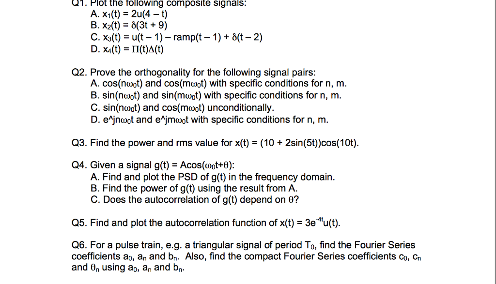 Solved Hey I Need Your Help Solving These 6 Problems Wit Chegg Com