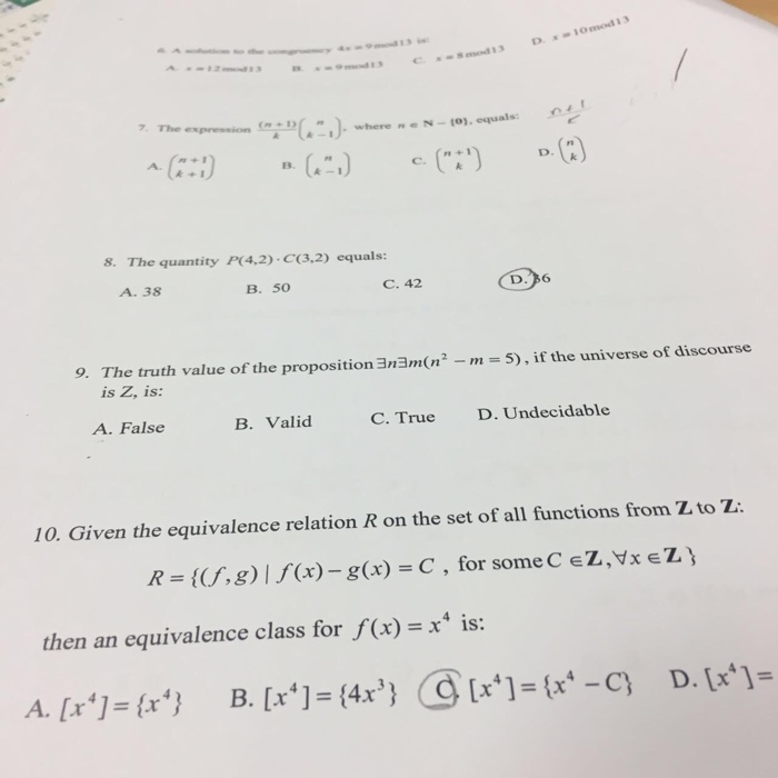 Solved The Expression N 1 K N K 1 Where N N Chegg Com