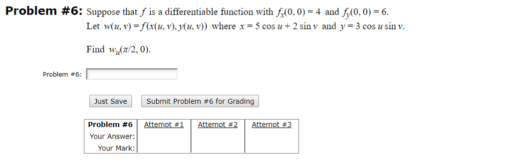 Solved Problem 6 Suppose That F Is A Differentiable Fun Chegg Com