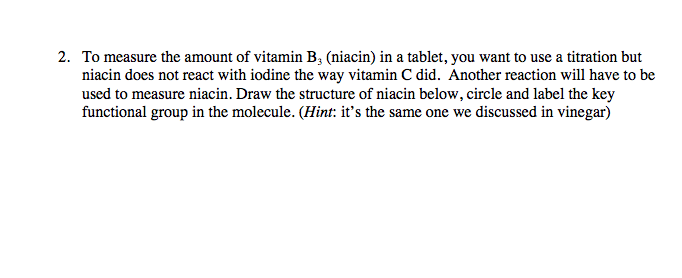 niacin iodine