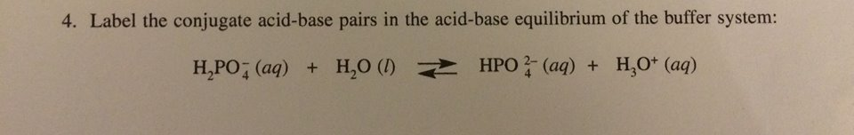 Solved 4. Label The Conjugate Acidbase Pairs In The Acid