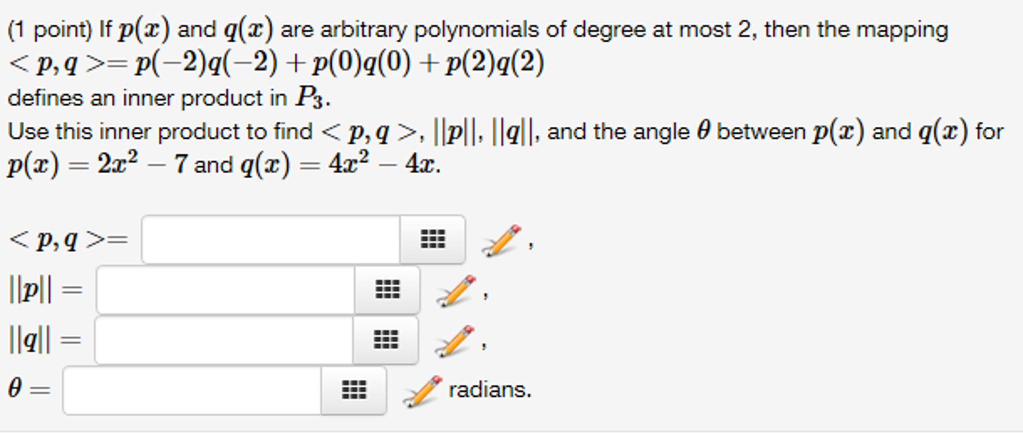 Solved If P X And Q X Are Arbitrary Polynomials Of Degr Chegg Com