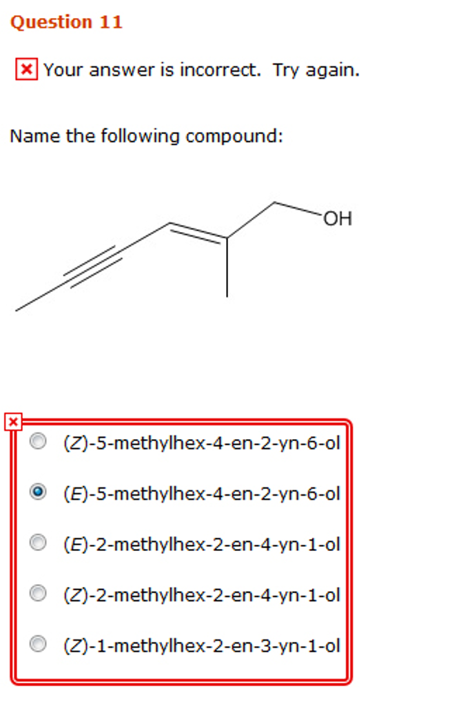 Solved Name The Following Compound Z 5 Methylhex 4 En Chegg Com