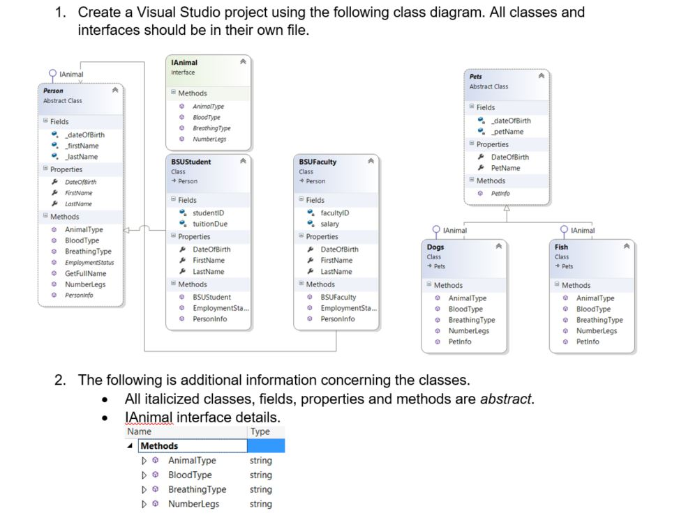 Implement an abstract class - Visual Studio (Windows)