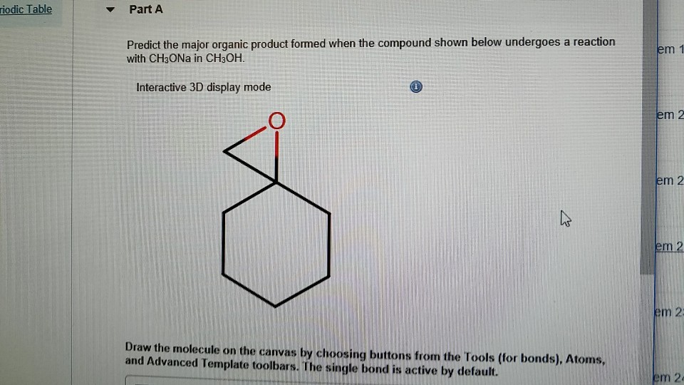 Solved Part A Predict The Major Organic Product Formed Wh