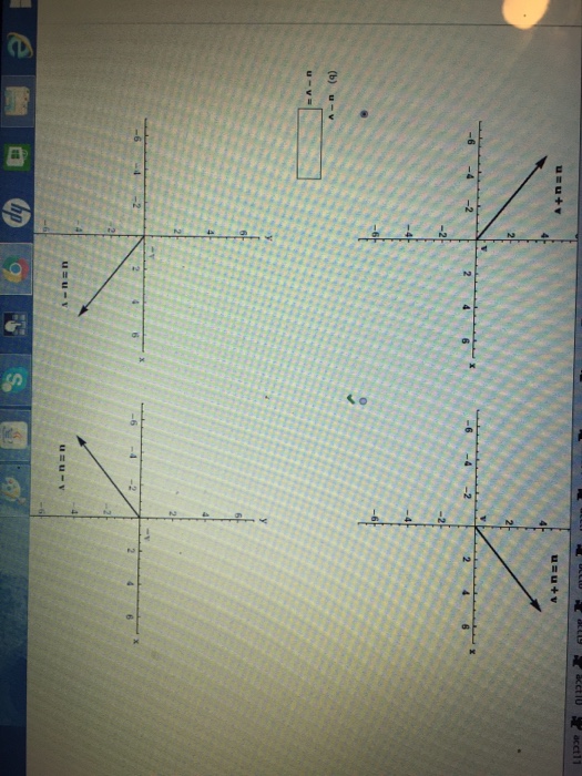 Solved Find U T V U V And 4u 5v Then Sketch Each Resul